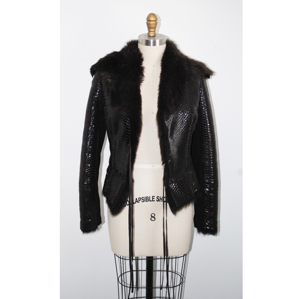 St. John Novelty Fur Jacket